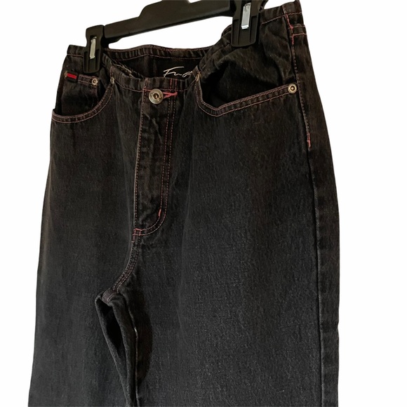 Black and Pink Jeans Fubu Size 7 8 - Picture 3 of 8